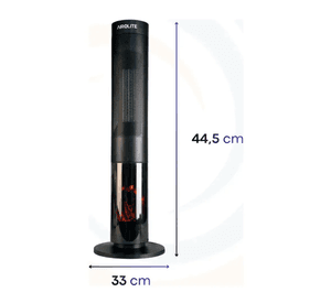 Pack X2 Chimenea Electrica 2000w Estilo Y Calor Ceramico