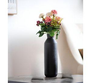 Florero Decorativo Jarrón Cerámica Alto Mesa Negro Jhn