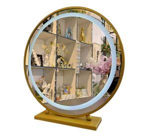 Espejo Decorativo Mesa Panel Táctil Luz LED Hogar Jhn