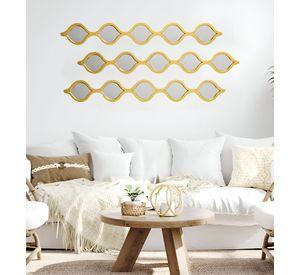 Espejo Pared Decorativo Lluvia Lágrimas Ondas Arabescas Jhn
