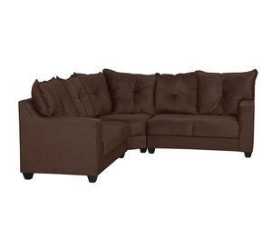 Seccional Belga esquinero felpa Chocolate 210x210