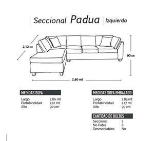 SECCIONAL PADUA IZQ LINO BLANCO