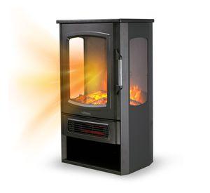 Chimenea Eléctrica 2 Potencias 2000W Thor FirePlace 3D Plus Negro