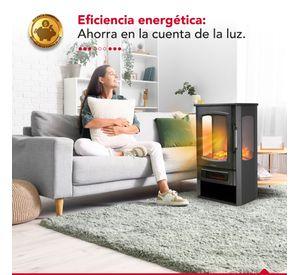 Chimenea Eléctrica 2 Potencias 2000W Thor FirePlace 3D Plus Negro