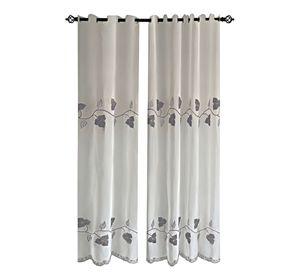 PACK DE 2 CORTINAS TIPO VISILLO CON BORDADO DE ALTA DEFINICIÓN 05