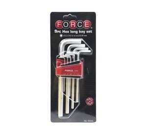 Juego de Llaves Allen Largas Force 9 Piezas