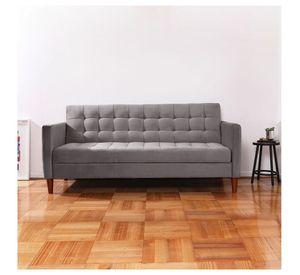 FUTON GENOVA TELA VELVET GRIS