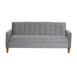 FUTON GENOVA TELA VELVET GRIS