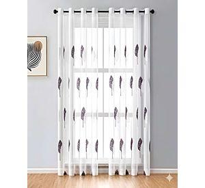 PACK DE 2 CORTINAS TIPO VISILLO CON BORDADO DE ALTA DEFINICIÓN 02