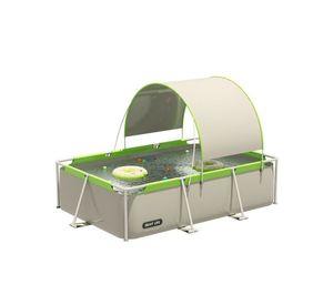 Piscina Familiar Desmontable con Techo UV 293x200x65cm PVC Duro