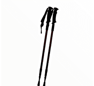 Pack X2 Bastón Trekking Antishock Bastones Senderismo Plegable Montaña