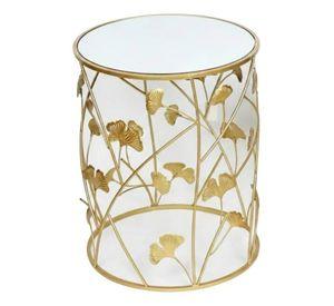 Mesa Auxiliar Acento Ginkgo Elegante Diseño Escultural Jhn