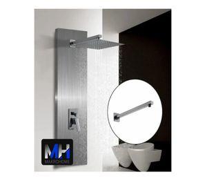 Brazo De Ducha 40cm + Plato De Ducha 20x30cm Gunmetal Taumm