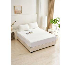 CUBRECOCLCHON PLUSH IMPERMEABLE 1.5 COLOR BLANCO