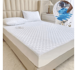 Cubre Colchón Impermeable King 200x180+37 + 2 Fundas