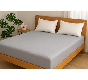 Cubrecolchón 1.5 Plazas Gris | Impermeable y Antimanchas