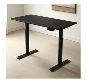 Escritorio Electrico Altura Ajustable Negro Oficina 120X60 Cm Moderno