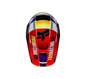 Visera Moto Niño V1 Yorr Blu/Rojo Fox