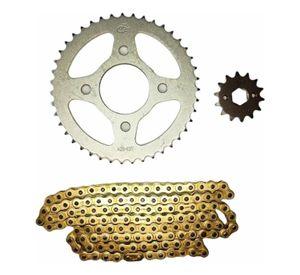 Kit De Transmision Yamaha Enticer 125 Yba C/ Cadena Dorada