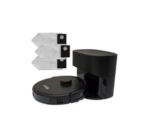Robot Aspiradora y Trapeadora + Base Colectora + 3 Bolsas Polvo