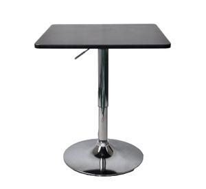Mesa de Bar Negra cuadrada altura Regulable