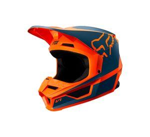 Visera Moto Niño V1 Przm Naranjo Fox