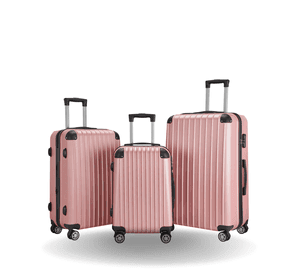 Set de 3 Maletas de Viaje Equipaje Resistente con Cerradura