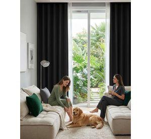 Juego de Cortinas Blackout Premium Engomadas m11