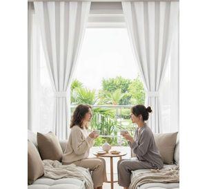Juego de Cortinas Blackout Premium Engomadas m1