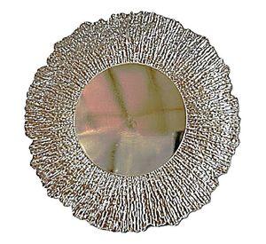 Set 3 Plato Base Carga Redondo Decorativo Brillante Jhn