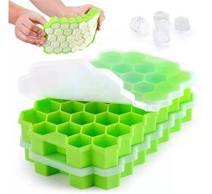 Bandeja Cubetera Silicona Flexible Cubos de Hielo Colmena