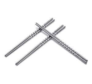 Juego de Palillos Chinos Acero Inoxidable - 10 Pares