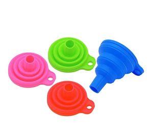 Mini Embudo Plegable Silicona Portatil Resistente Al Calor