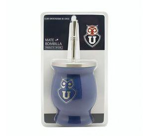 Mug Mate Con Bombilla Clásico 200ml Universidad de Chile