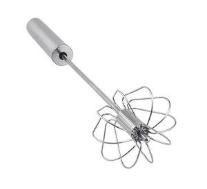 Batidor de Huevos Manual Retractil Espumador Acero Inox.