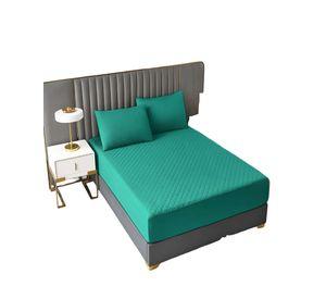 CUBRECOLCHON IMPERMEABLE 2 PLAZAS COLOR TURQUESA