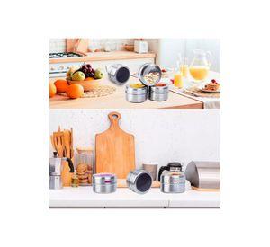 Set Condiméntero Especiero Magnético 6 Frascos