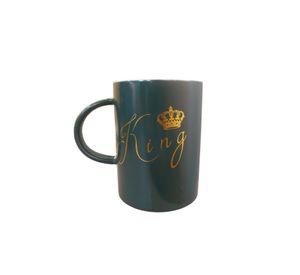 Juego de Tazas Con Base Decorativa King & Queen