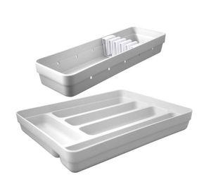 Conjunto Organizador Cubiertos Blanco