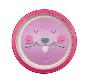 Plato Bamboo Kido (21cms) rosado
