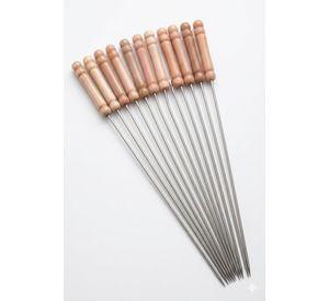 50 Fierros Para Anticuchos Brochetas Asados Pinches Norplat