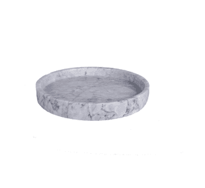 Tabla Redonda 25x3cm Marmol Blanco Lugano