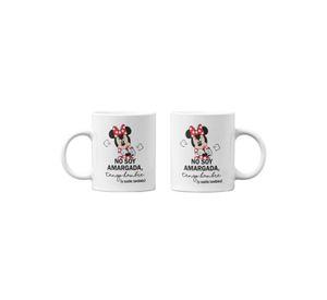 Tazones tazas blancas Minnie Mouse No Soy Amargada