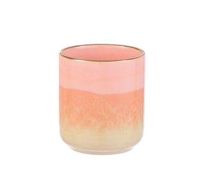 Vaso Cerámica Watercolor Rosado 260 ml