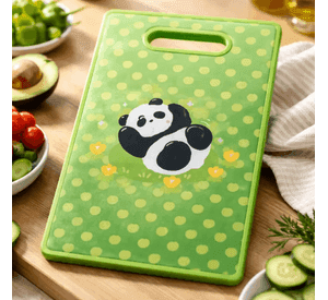 Tabla De Cortar Cocina Diseno Panda Kawaii 37x23cm
