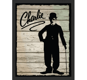 uadro Decorativo de Charlie con Marco y vidrio 30x40 CM