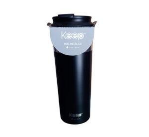 CAJA 12PCS MUG METALICO 450ML KEEP.