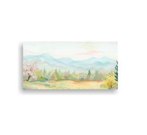 Cuadro Conceptual Equilibrio Paisaje Bosque 80x40cm