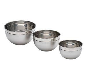 Pack 3 Bowl Metalicos Acero 24-26-30 Cm Repostería - Norplat