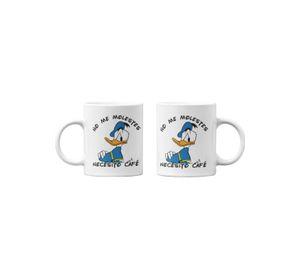 Tazones tazas blancas Pato Donald No Me Molestes